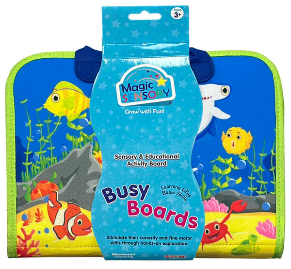 Busy Board - Blue - Montessori - Brain Spice