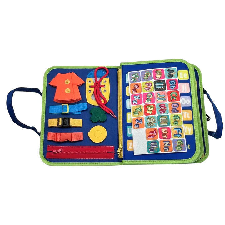Busy Board - Blue - Montessori - Brain Spice