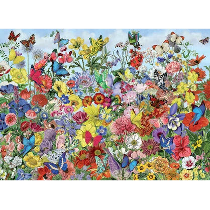 Butterfly Garden - Compact Puzzle 1000pc - Brain Spice