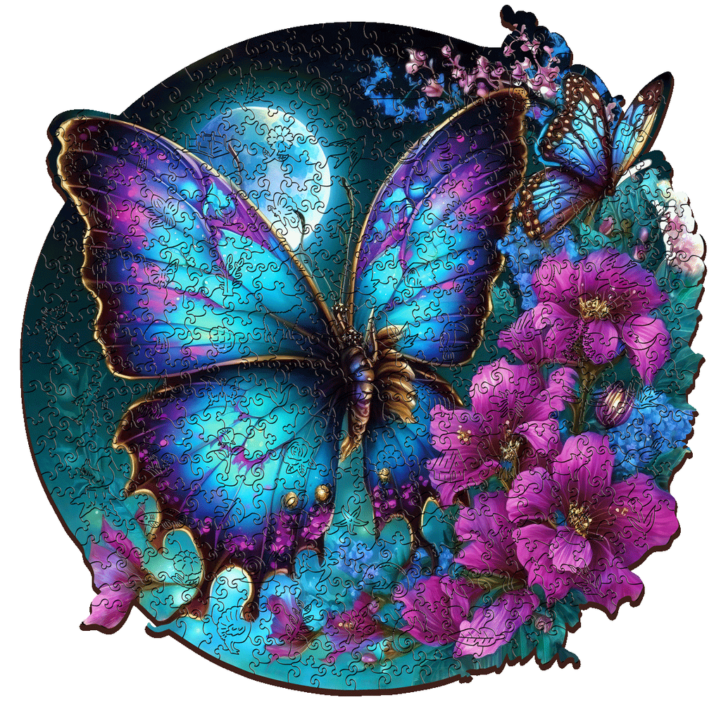 Butterfly Wooden Jigsaw - 200pc - Brain Spice