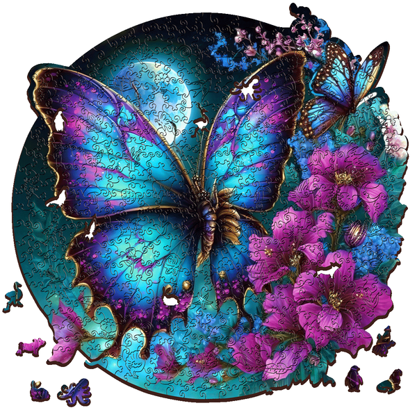 Butterfly Wooden Jigsaw - 200pc - Brain Spice