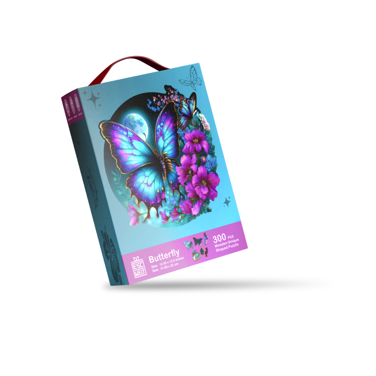 Butterfly Wooden Jigsaw - 200pc - Brain Spice