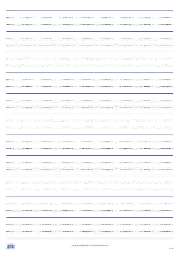 Laminated Teaching Sheet - Handwriting VIC (A1 Size) - Brain Spice