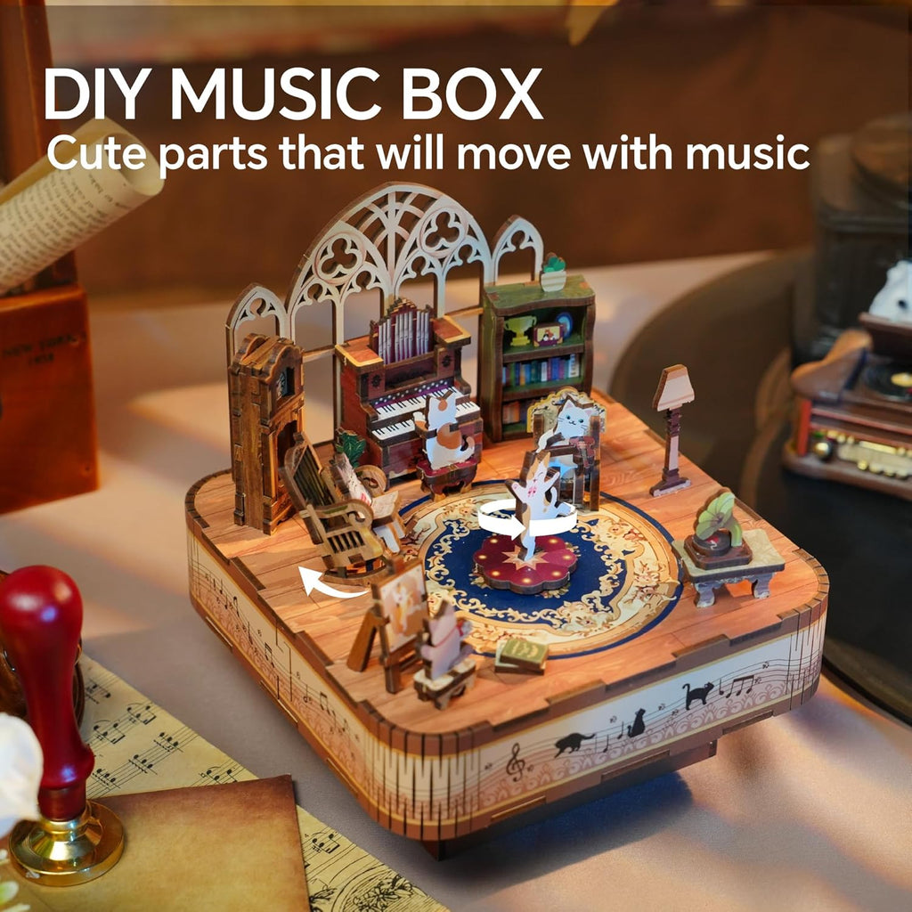 Cats Family - Music Box Kit - Brain Spice