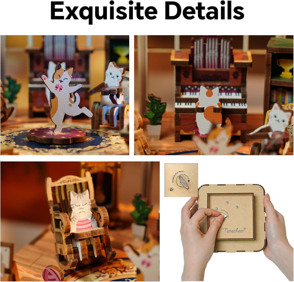 Cats Family - Music Box Kit - Brain Spice