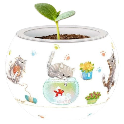 Cats Play Time Flowerpot Puzzle - Brain Spice