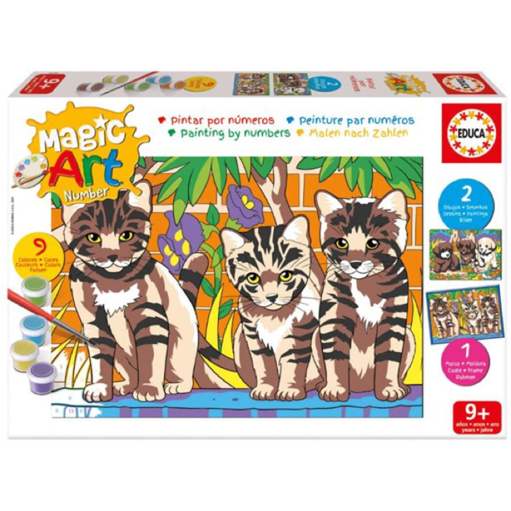 Cats and Dogs - Magic Art Number - Brain Spice