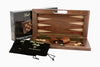 Chess Checkers & Backgammon Set - Folding Walnut 16inch - Brain Spice