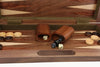 Chess Checkers & Backgammon Set - Folding Walnut 16inch - Brain Spice