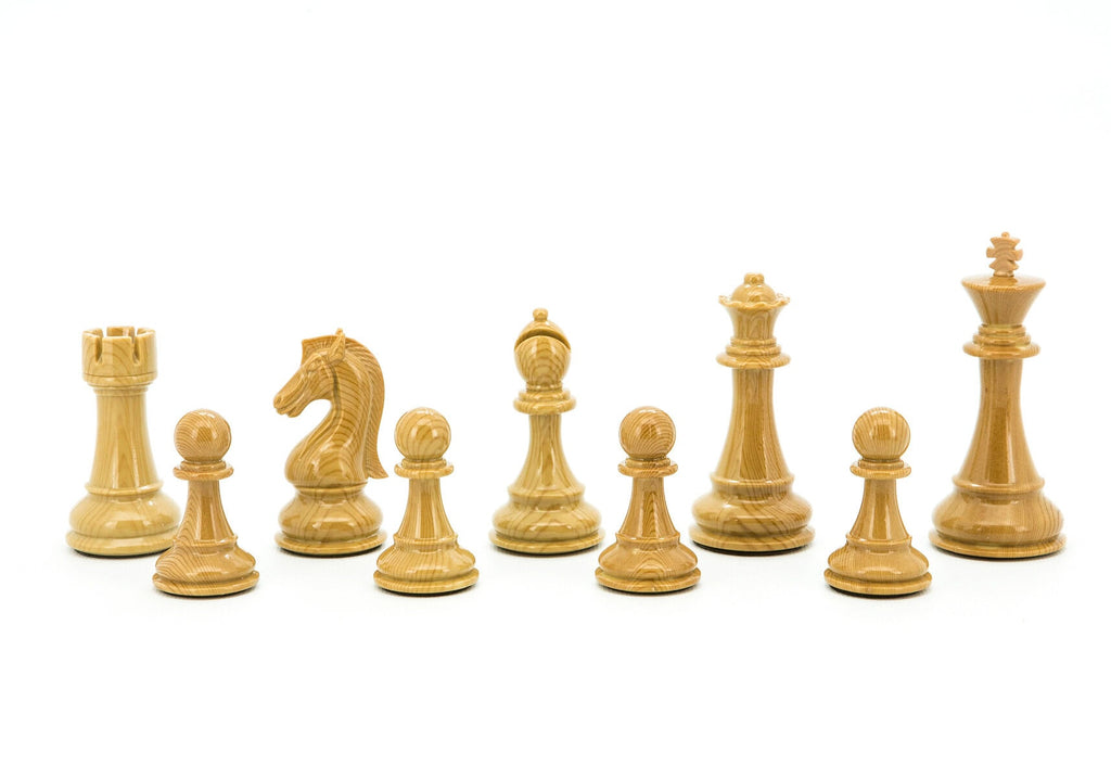 Chess Set - Mahogany With Storage Box and 110mm Pieces 20inch - Brain Spice