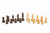 Chess Set - Staunton - Walnut Finish With Compartments 16inch - Brain Spice