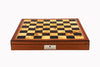 Chess Set - Staunton - Walnut Finish With Compartments 16inch - Brain Spice