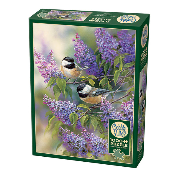 Chickadees and Lilacs - Jigsaw 100pc - Brain Spice
