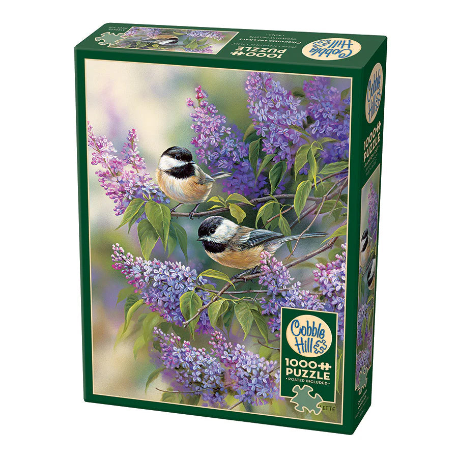 Chickadees and Lilacs - Jigsaw 100pc - Brain Spice