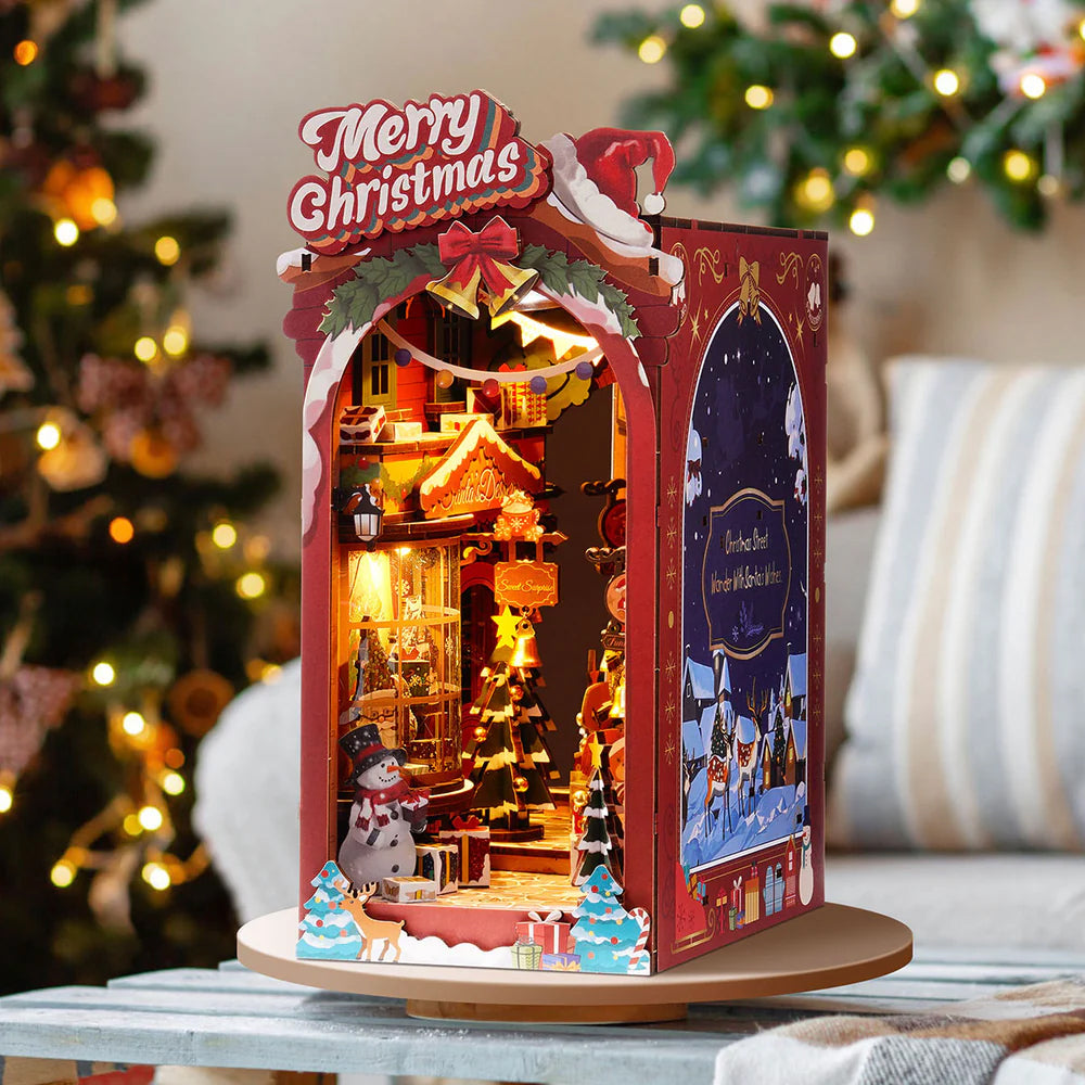 Christmas Street - DIY Bookends Kit - ROKR - Brain Spice