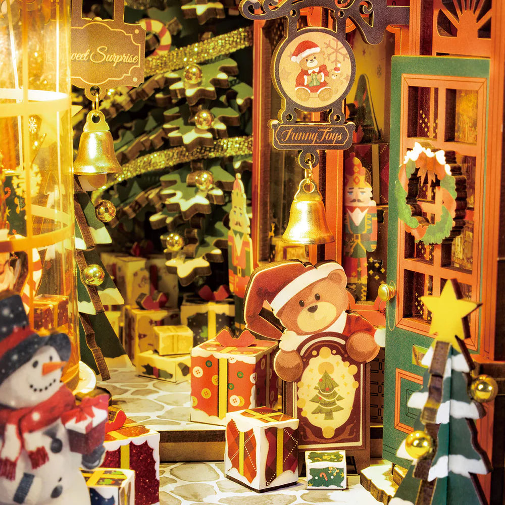 Christmas Street - DIY Bookends Kit - ROKR - Brain Spice