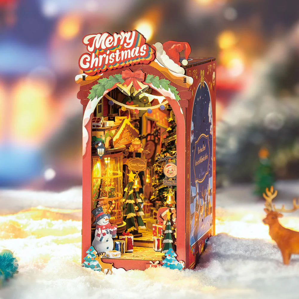 Christmas Street - DIY Bookends Kit - ROKR - Brain Spice