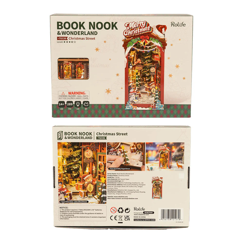 Christmas Street - DIY Bookends Kit - ROKR - Brain Spice