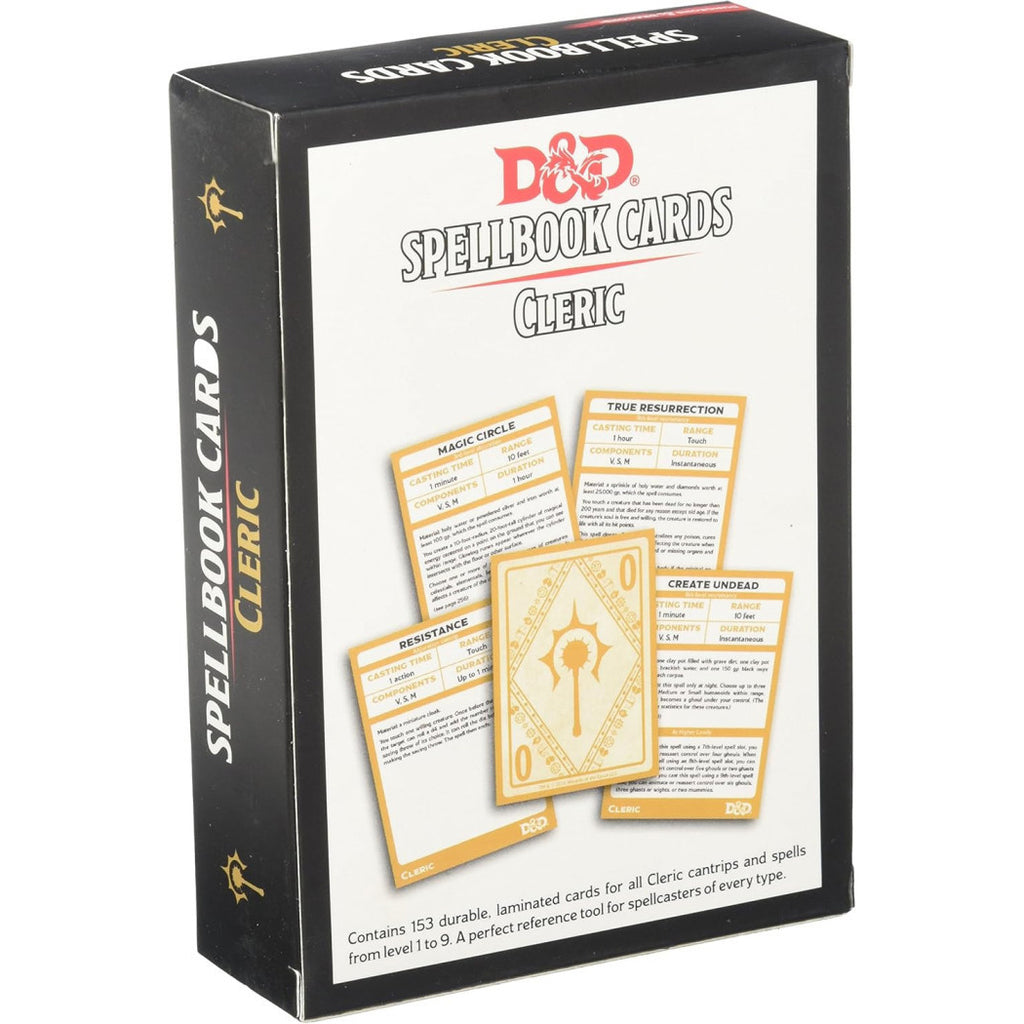 Cleric Deck - D&D Spellbook Cards (149 Cards) - Brain Spice