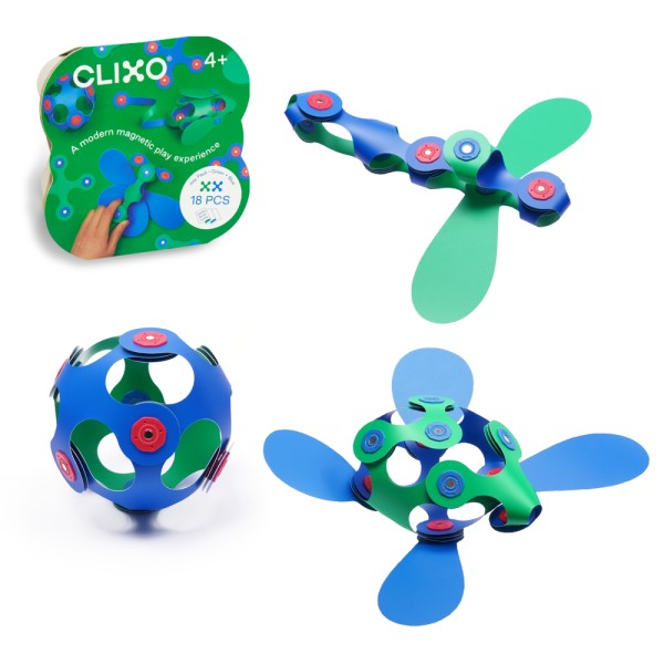 Clixo Itsy Pack - Green Blue - Brain Spice