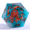 Cloudfall - Captured Magic 7-Dice Set - Sharp Edge Resin - Brain Spice