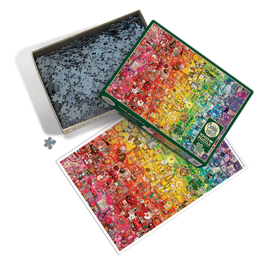 Colourful Rainbow - Jigsaw 1000pc - Brain Spice