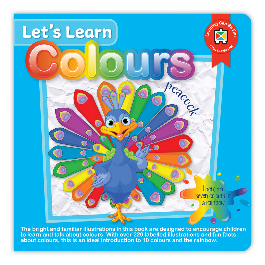 Colours Lets Learn Board Book - Brain Spice