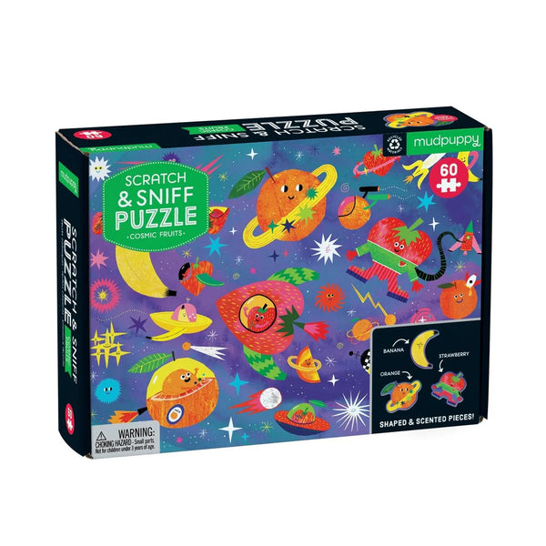 Cosmic Fruits - Scratch and Sniff Puzzle 60pc - Brain Spice