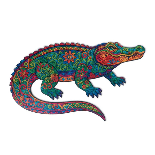Crocodile Puzzle - Wooden Jigsaw 9.2 x 11.2 inch