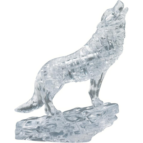 Crystal Black Wolf Puzzle - 3D Jigsaw - 37pc - Brain Spice