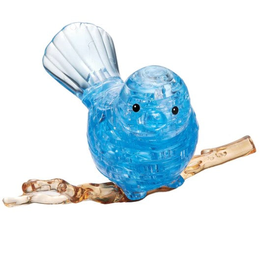 Crystal Blue Bird Puzzle - 3D Jigsaw - 48pc