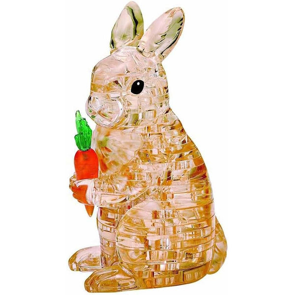 Crystal Brown Rabbit Puzzle - 3D Jigsaw - 41pc - Brain Spice