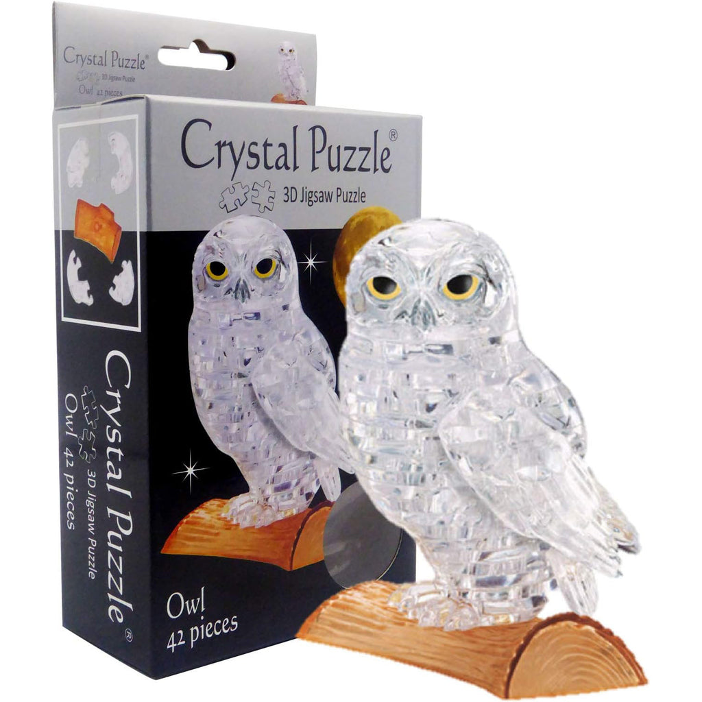 Crystal Clear Puzzle Owl - 3D Jigsaw - Brain Spice
