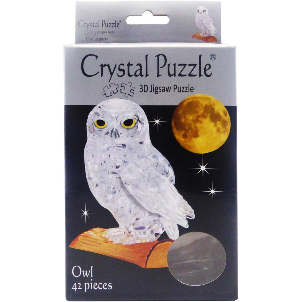 Crystal Clear Puzzle Owl - 3D Jigsaw - Brain Spice