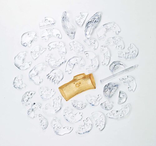 Crystal Clear Puzzle Owl - 3D Jigsaw - Brain Spice