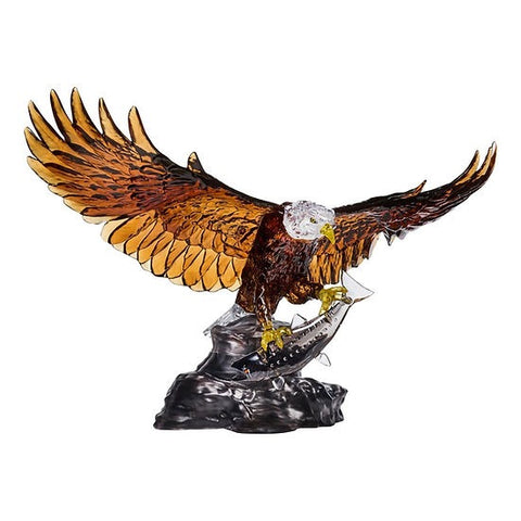 Crystal Eagle Puzzle - Brown - 3D Jigsaw - Brain Spice