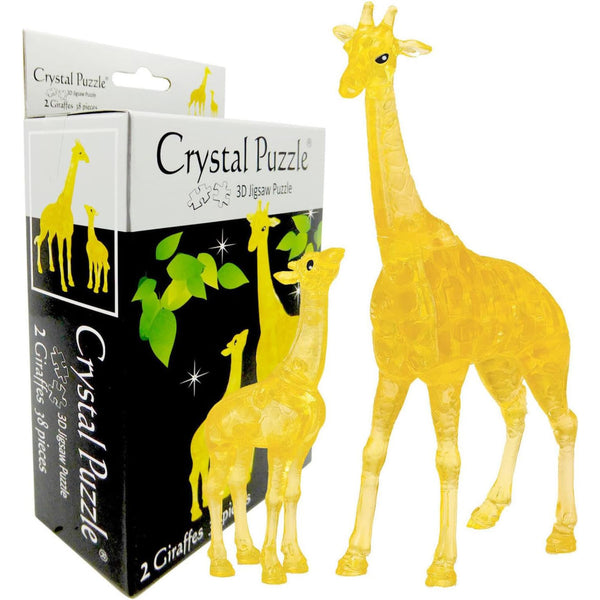 Crystal Giraffes Puzzle - 3D Jigsaw - 38pc - Brain Spice