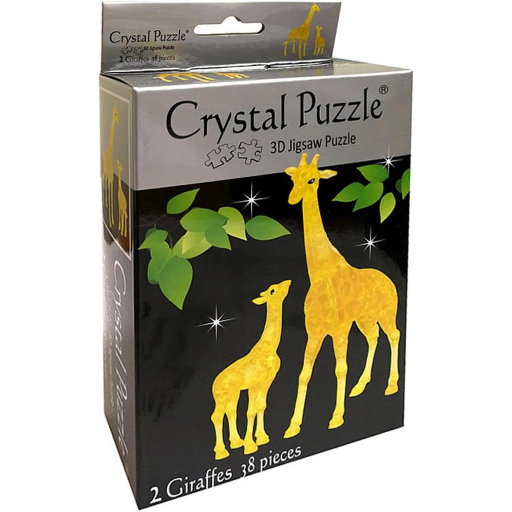 Crystal Giraffes Puzzle - 3D Jigsaw - 38pc - Brain Spice