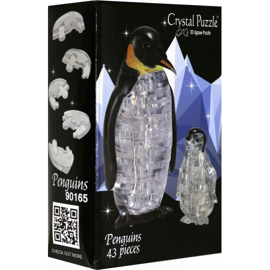 Crystal Penguins Puzzle - 3D Jigsaw - 43pc - Brain Spice