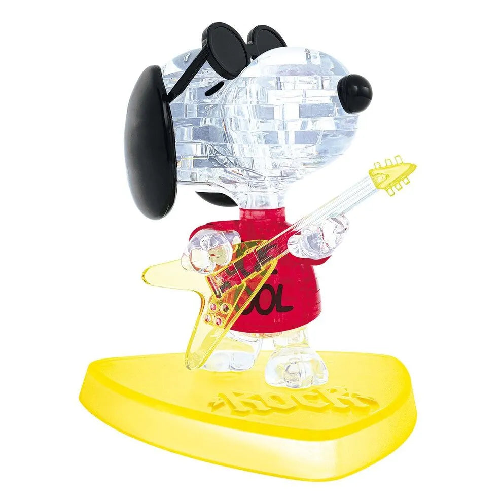 Crystal Snoopy Joe Cool Puzzle - 3D Jigsaw - Brain Spice