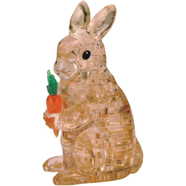 Crystal Rabbit Clear Puzzle - 3D Jigsaw - 41pc - Brain Spice