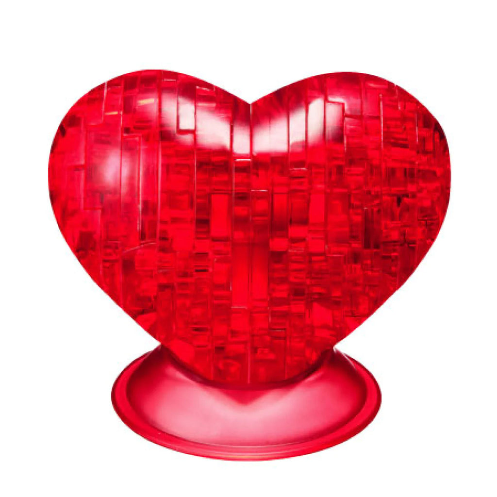 Crystal Red Heart Puzzle - 3D Jigsaw - 46pc - Brain Spice