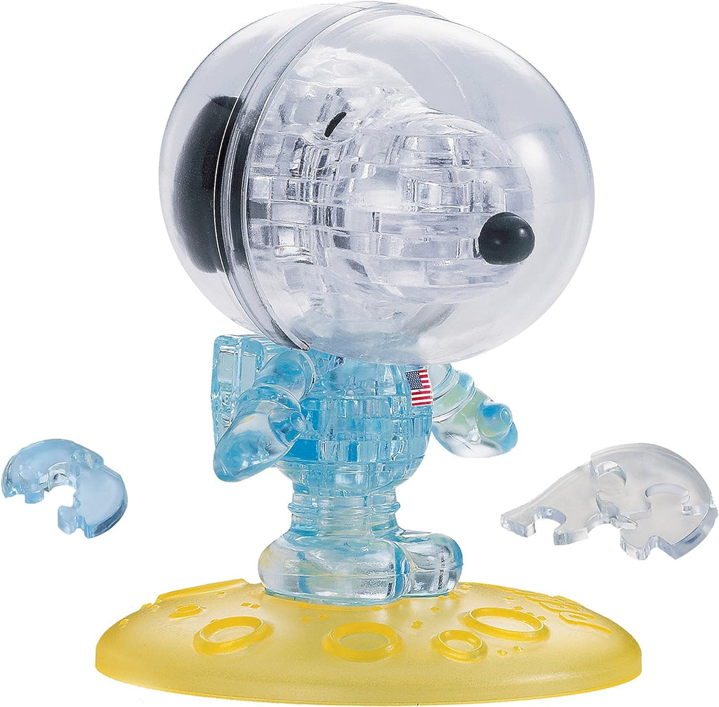 Crystal Snoopy Astronaut Puzzle - 3D Jigsaw - 35pc - Brain Spice