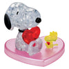 Crystal Snoopy Hug Heart Puzzle - 3D Jigsaw - 34pc - Brain Spice