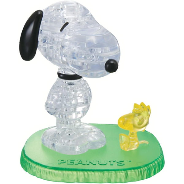 Crystal Snoopy Hug Heart Puzzle - 3D Jigsaw - 34pc - Brain Spice