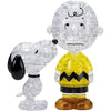 Crystal Snoopy & Charlie Brown Puzzle - 3D Jigsaw - 77pc - Brain Spice