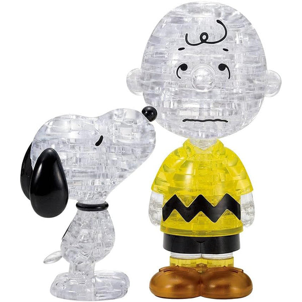 Crystal Snoopy & Charlie Brown Puzzle - 3D Jigsaw - 77pc - Brain Spice