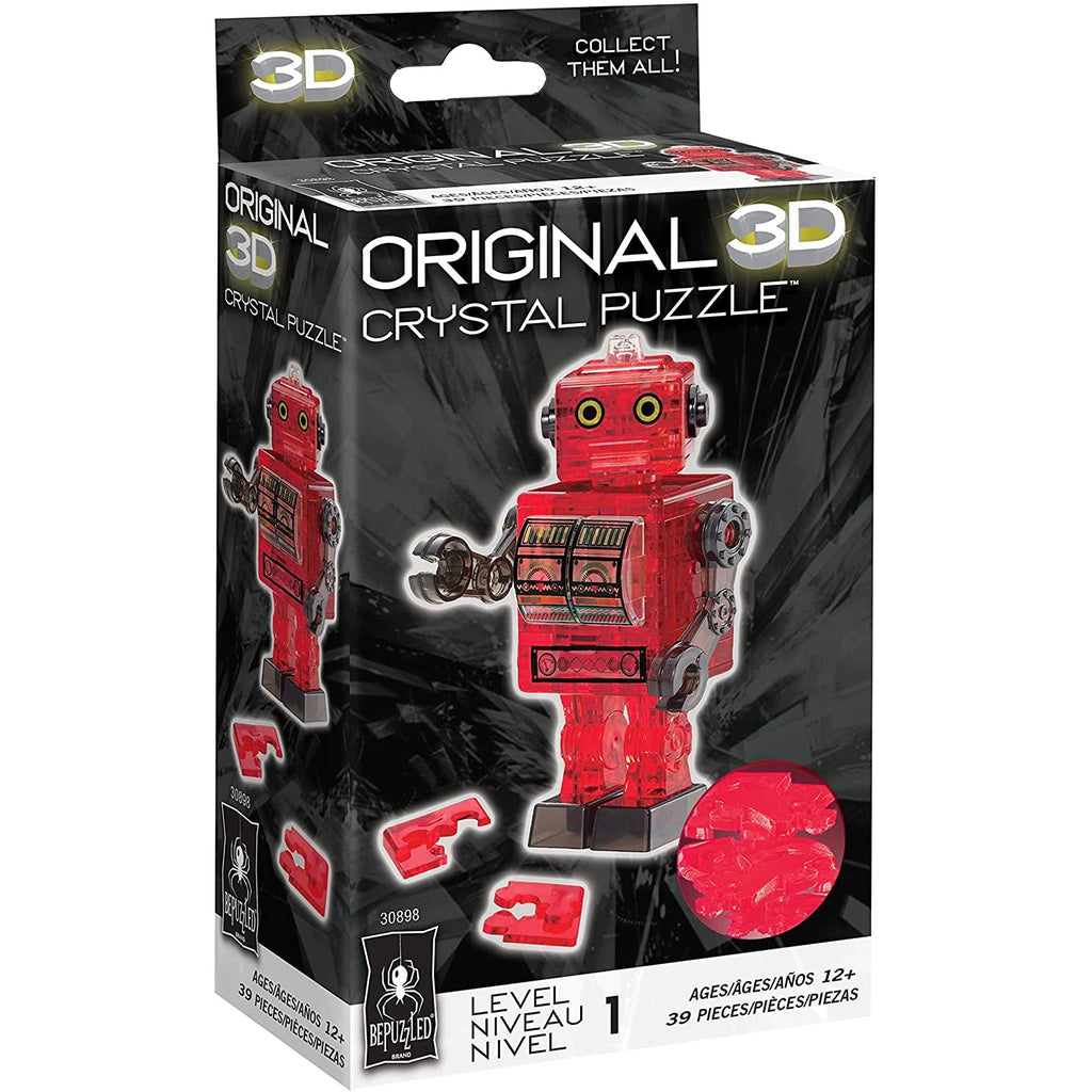 Crystal Tin Robot Puzzle - 3D Jigsaw - 39pc - Brain Spice