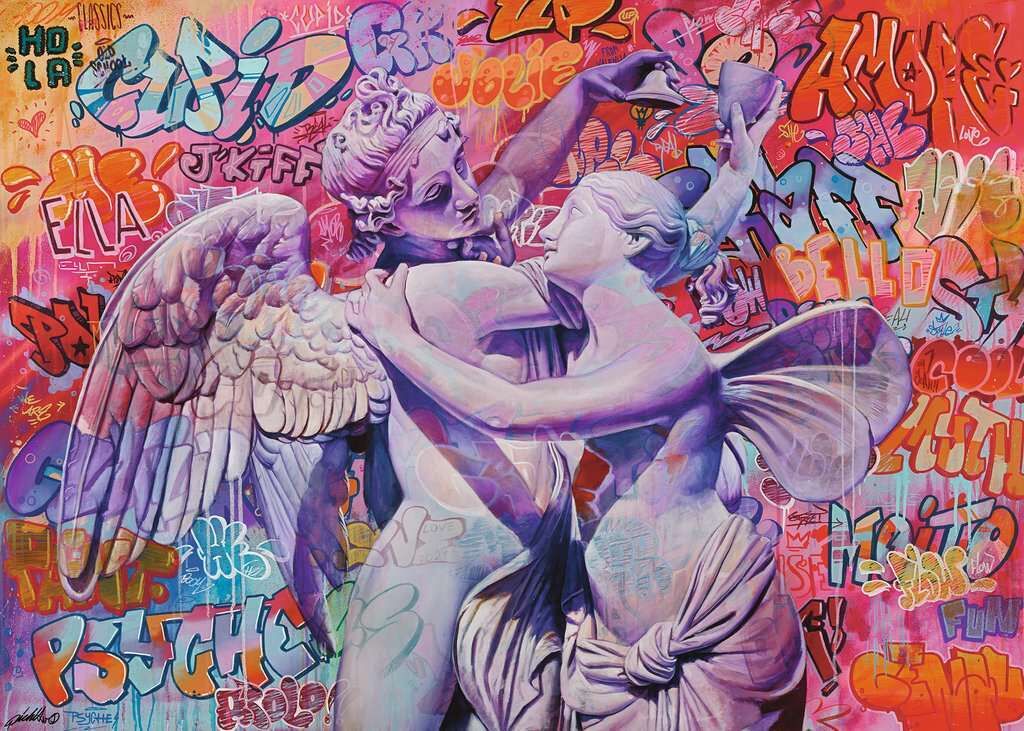 Cupid and Psyche in Love - Jigsaw 1000pc - Brain Spice
