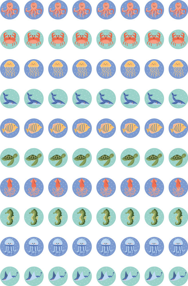 Marine Dots - Dynamic Dots and Stars Stickers - Brain Spice